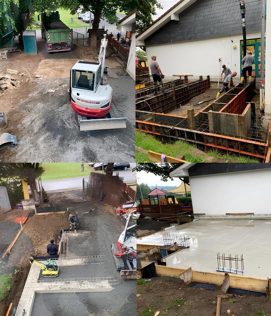 Spannende Bauphase im Kindergarten hat begonnen